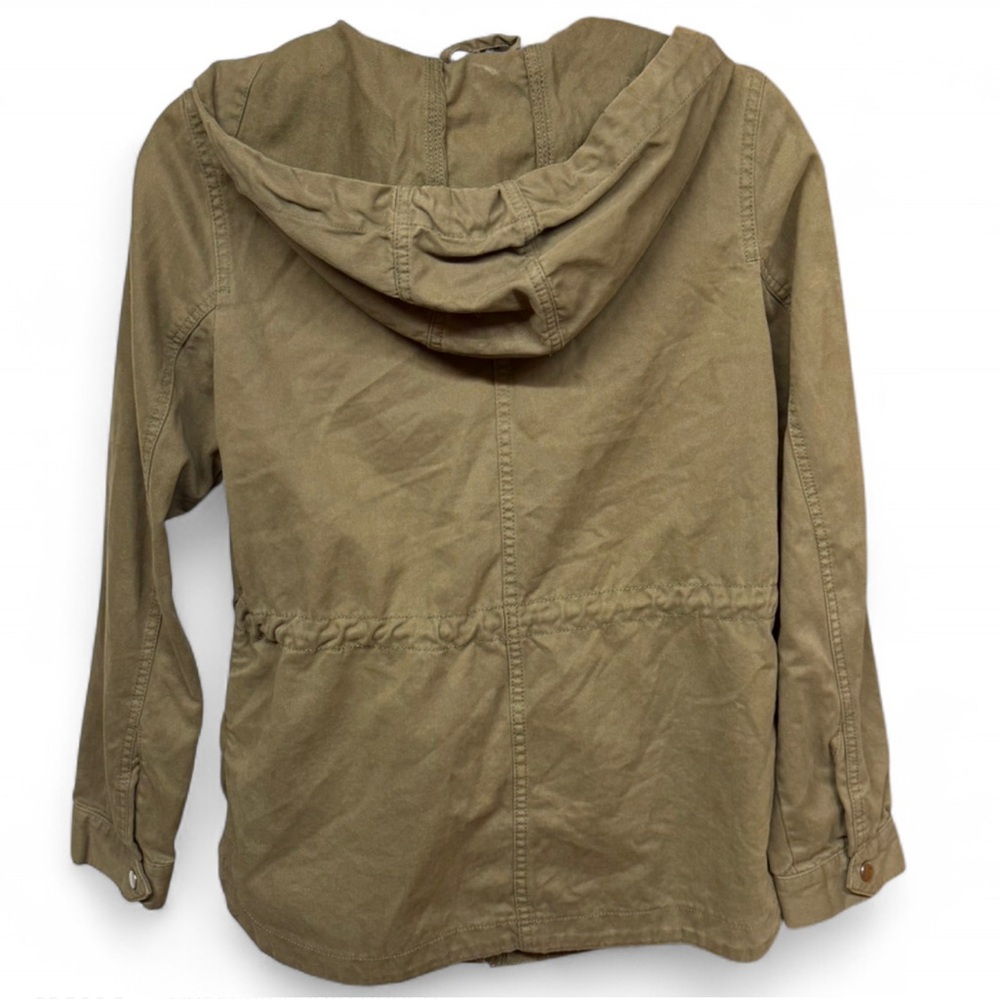 H&M Divided Olive Green Utility Parka Jacket with Hood, Size XS - Picture 7 of 7